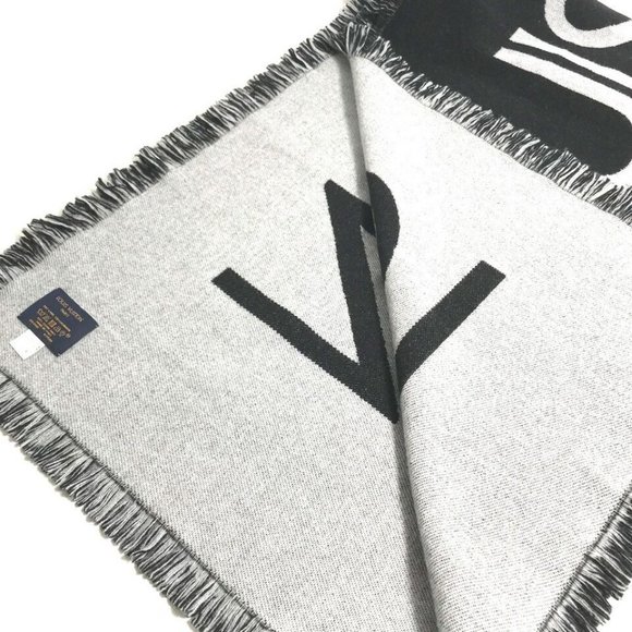 LOUIS VUITTON charpes team louis fringe Scarf - Picture 9 of 14